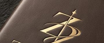 The Zero129 double-Z monogram in gold